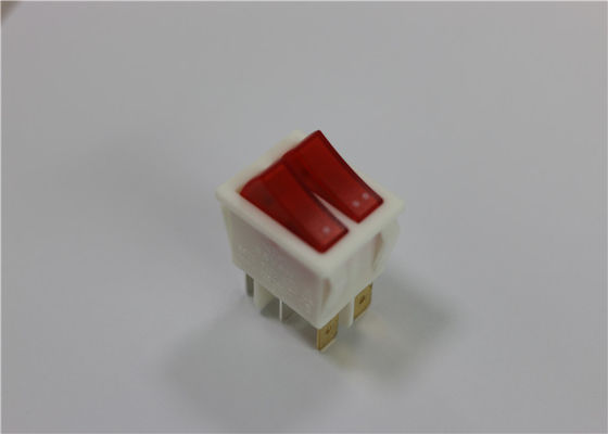 Mini 4/6 Pins Kırmızı Işıklı Rocker Anahtarı, Su geçirmez Led Rocker Anahtarı